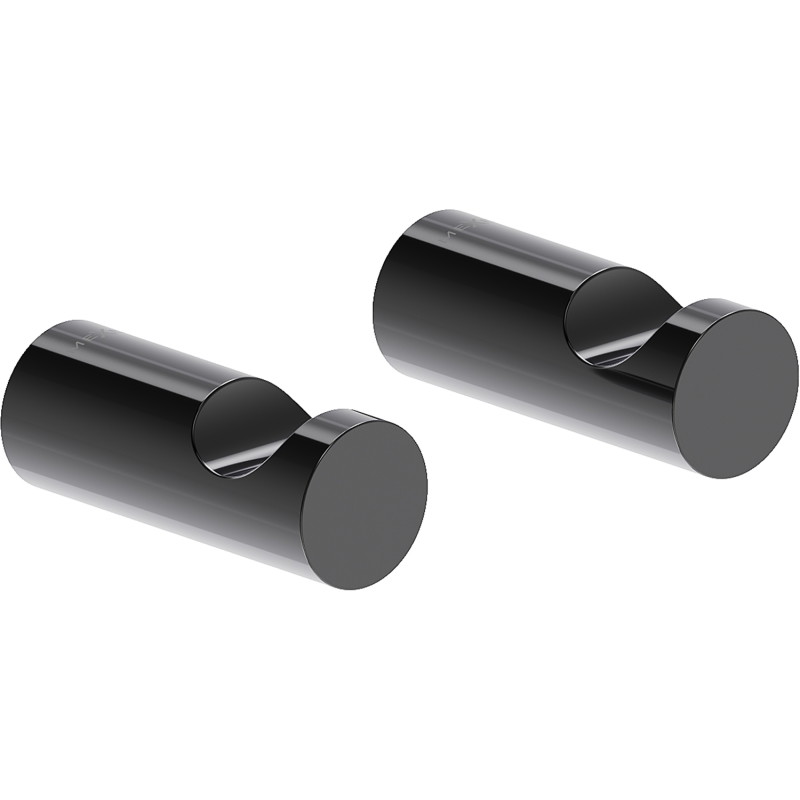 Mexen Loop towel hook (2 pcs), black chrome - 70A71010-73