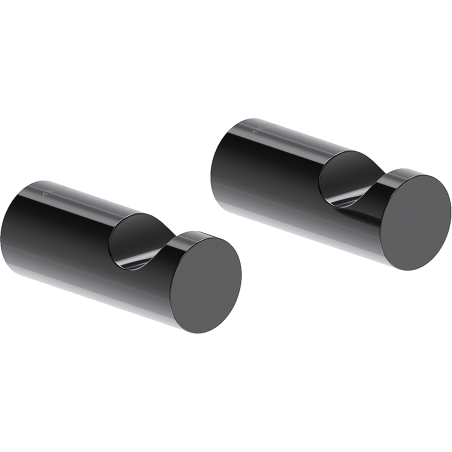 Mexen Loop towel hook (2 pcs), black chrome - 70A71010-73