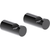 Mexen Loop towel hook (2 pcs), black chrome - 70A71010-73