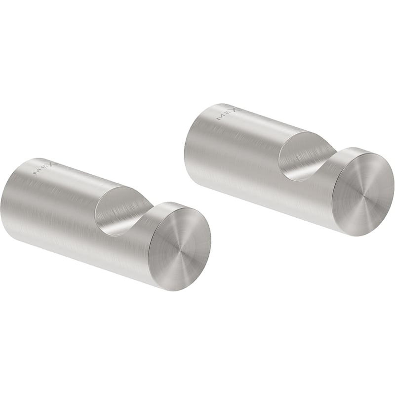 Mexen Loop towel hook (2 pcs), brushed nickel - 70A71010-97