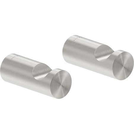 Mexen Loop towel hook (2 pcs), brushed nickel - 70A71010-97