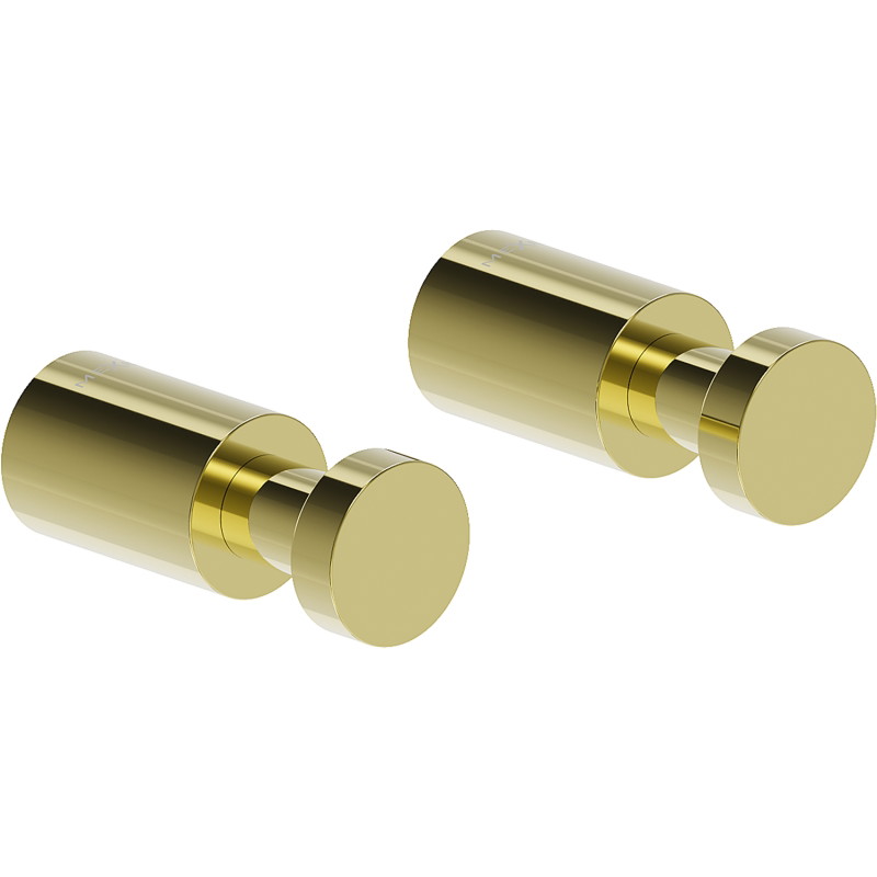 Mexen Loop towel hook (2 pieces), gold - 70A71011-50