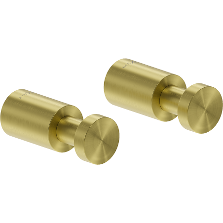 Mexen Loop towel hook (2 pieces), brushed gold - 70A71011-55
