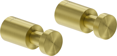 Mexen Loop towel hook (2 pieces), brushed gold - 70A71011-55