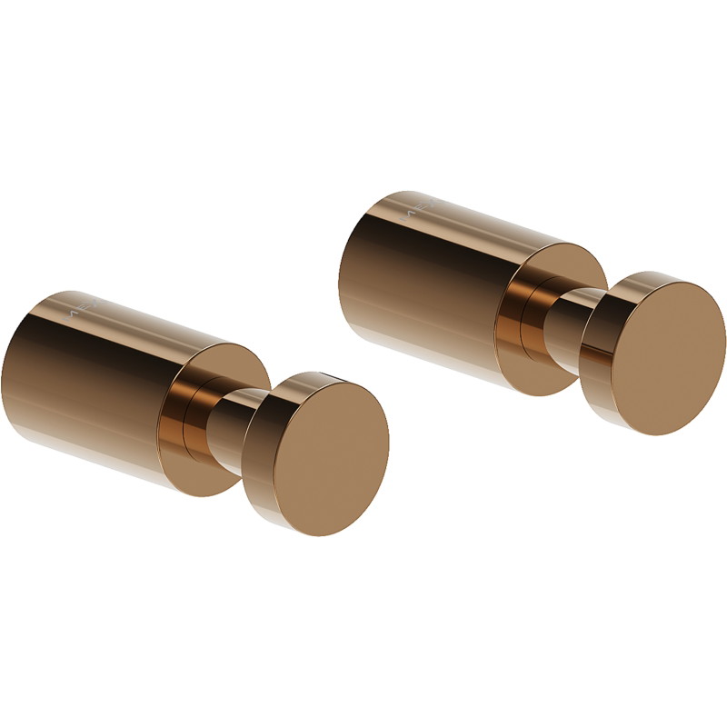 Mexen Loop towel hook (2 pcs), rose gold - 70A71011-60
