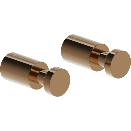 Mexen Loop towel hook (2 pcs), rose gold - 70A71011-60