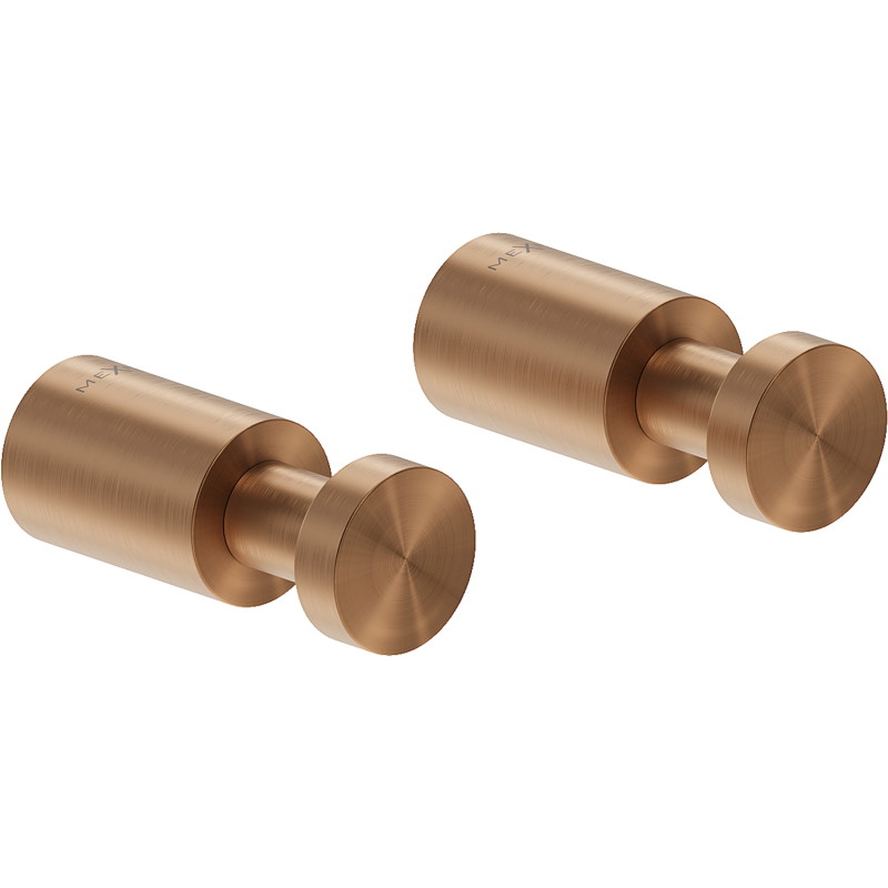Mexen Loop towel hook (2 pcs), brushed copper - 70A71011-65