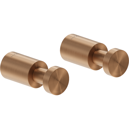 Mexen Loop towel hook (2 pcs), brushed copper - 70A71011-65