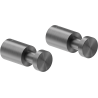 Mexen Loop towel hook (2 pcs), brushed gun gray - 70A71011-66