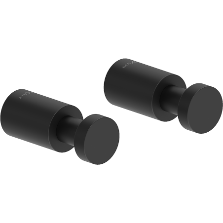 Mexen Loop towel hook (2 pcs), black - 70A71011-70