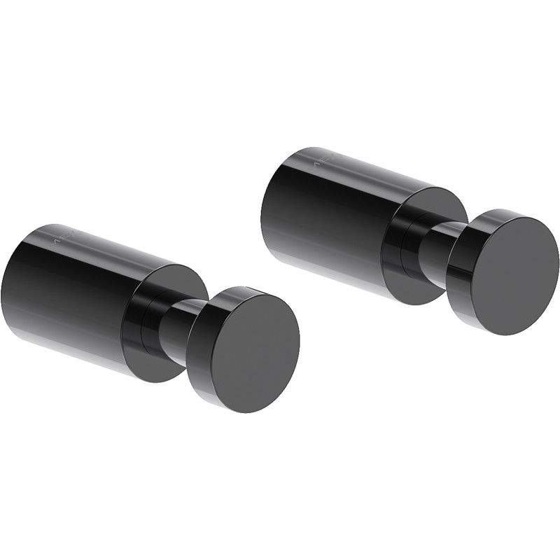 Mexen Loop towel hook (2 pieces), black chrome - 70A71011-73