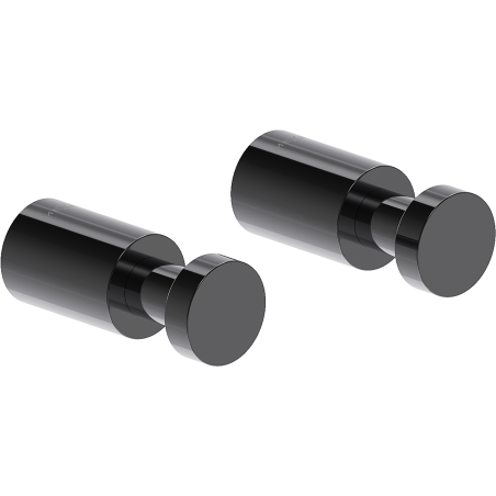 Mexen Loop towel hook (2 pieces), black chrome - 70A71011-73