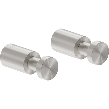 Mexen Loop towel hook (2 pcs), brushed nickel - 70A71011-97