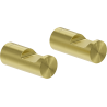 Mexen Loop towel hook (2 pieces), brushed gold - 70A71012-55