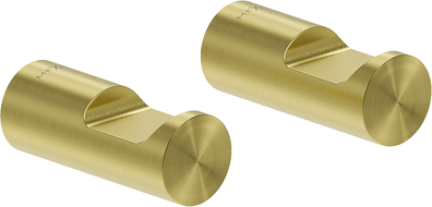 Mexen Loop towel hook (2 pieces), brushed gold - 70A71012-55