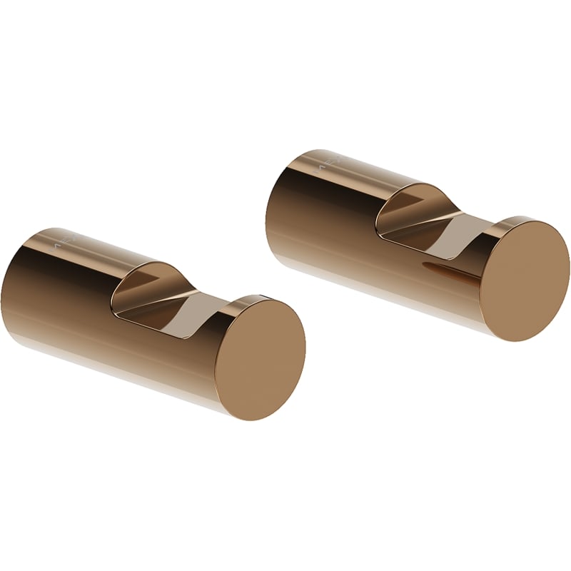 Mexen Loop towel hook (2 pcs), rose gold - 70A71012-60
