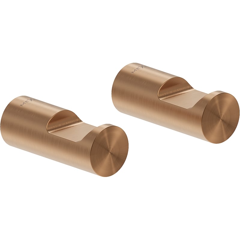 Mexen Loop towel hook (2 pcs), brushed copper - 70A71012-65