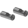 Mexen Loop towel hook (2 pcs), brushed gun gray - 70A71012-66