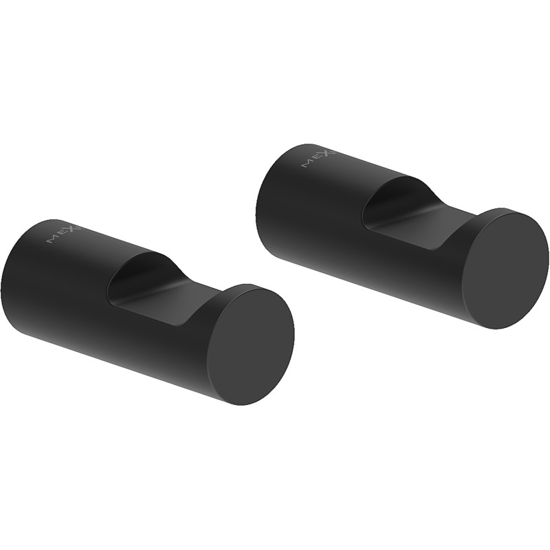 Mexen Loop towel hook (2 pcs), black - 70A71012-70