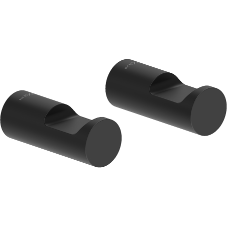 Mexen Loop towel hook (2 pcs), black - 70A71012-70