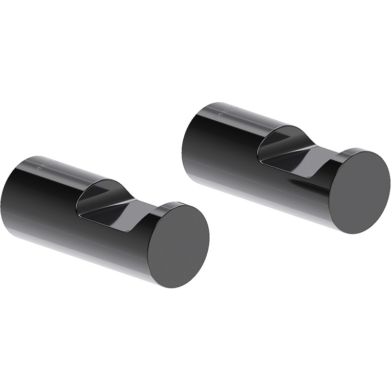 Mexen Loop towel hook (2 pieces), black chrome - 70A71012-73