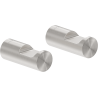 Mexen Loop towel hook (2 pcs), brushed nickel - 70A71012-97