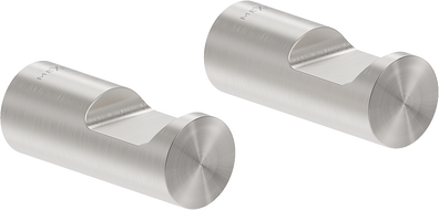 Mexen Loop towel hook (2 pcs), brushed nickel - 70A71012-97