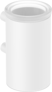 Mexen Loop toothbrush holder, white - 70A71051-20