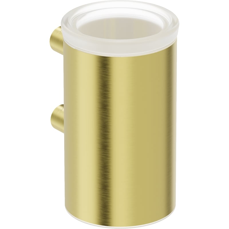 Mexen Loop toothbrush holder, brushed gold - 70A71051-55