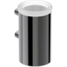 Mexen Loop toothbrush holder, black chrome - 70A71051-73