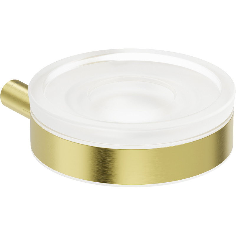 Mexen Loop soap dish, brushed gold - 70A71055-55