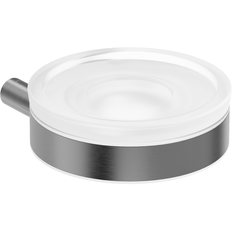 Mexen Loop soap dish, gun gray brushed - 70A71055-66