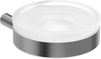 Mexen Loop soap dish, gun gray brushed - 70A71055-66