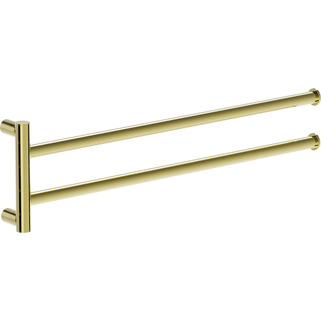 Mexen Loop double swivel towel rack, gold - 70A71049-50