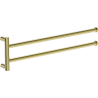 Mexen Loop double swivel towel rack, gold - 70A71049-50