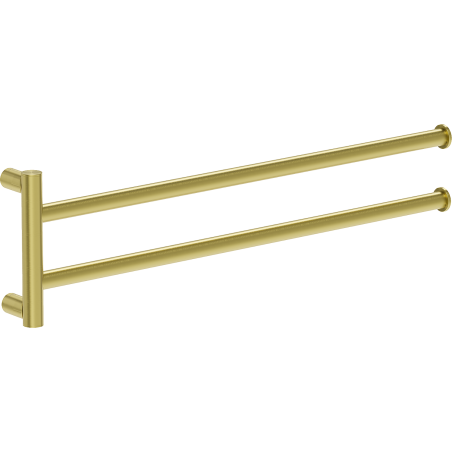 Mexen Loop double swivel towel rack, brushed gold - 70A71049-55