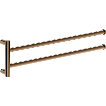 Mexen Loop double swivel towel rack, rose gold - 70A71049-60