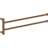 Mexen Loop double swivel towel rack, rose gold - 70A71049-60