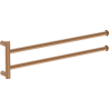 Mexen Loop double swivel towel rack, brushed copper - 70A71049-65