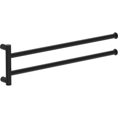 Mexen Loop double swivel towel rack, black - 70A71049-70