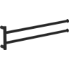 Mexen Loop double swivel towel rack, black - 70A71049-70