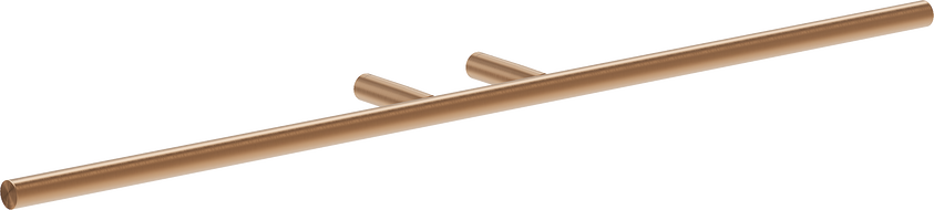 Mexen Loop towel rack, brushed copper - 70A71046-65