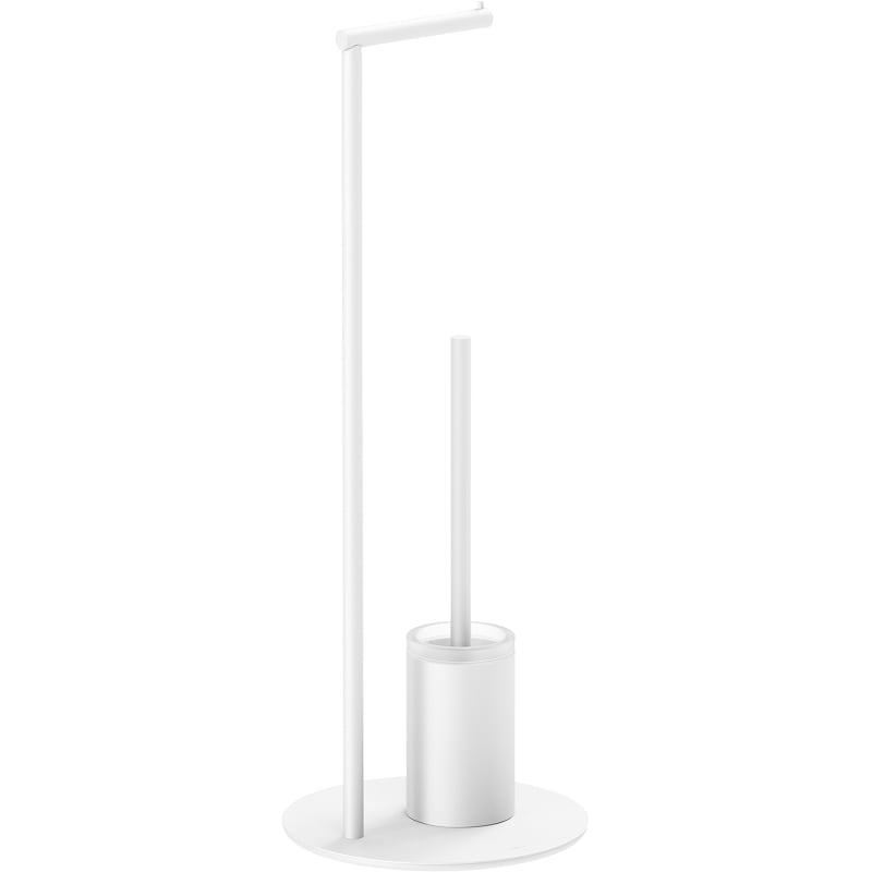 Mexen Loop toilet brush with paper holder, white - 70A71095-20