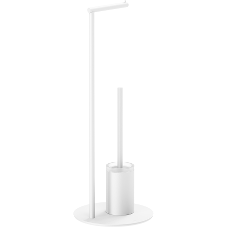 Mexen Loop toilet brush with paper holder, white - 70A71095-20