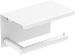 Mexen Loop toilet paper holder with shelf, white - 70A71022-20