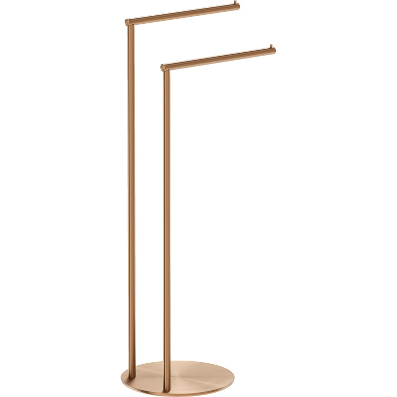 Mexen Loop standing towel rack, brushed copper - 70A71096-65