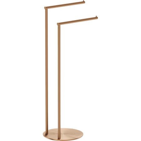 Mexen Loop standing towel rack, brushed copper - 70A71096-65
