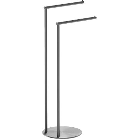Mexen Loop standing towel rack, brushed gun gray - 70A71096-66
