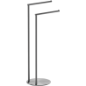 Mexen Loop standing towel rack, brushed gun gray - 70A71096-66