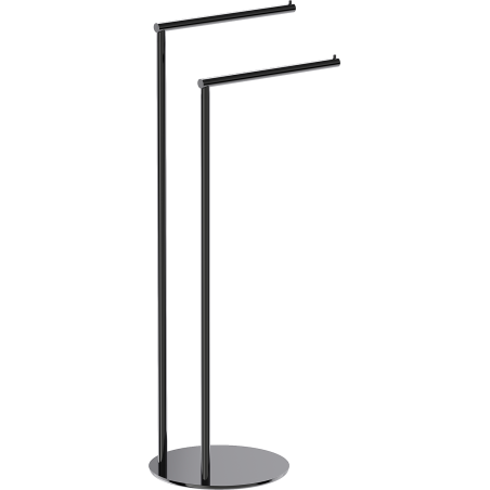 Mexen Loop standing towel rack, black chrome - 70A71096-73